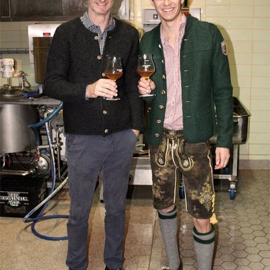 Andreas Welliger & Christian Wieninger in der Bier Werkstatt