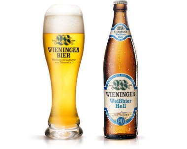 Wieninger Weißbier Hell mit Glas
