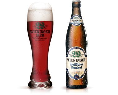 Wieninger Weißbier Dunkel mit Glas